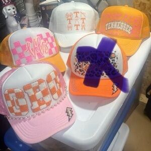 Colorful Trucker Hats with Graphic Designs